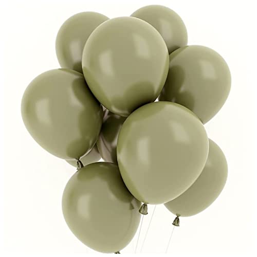 HZWMQDLF Happy Birthday Ballon Weiße Sandballons Avocado Grüne Dusche Party Ballons Hochzeit Happy Birthday Decoration Ballons Helium Ballons Luftballons(Avocado Green,10inch) von HZWMQDLF