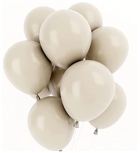 HZWMQDLF Happy Birthday Ballon Weiße Sandballons Avocado Grüne Dusche Party Ballons Hochzeit Happy Birthday Decoration Ballons Helium Ballons Luftballons(Sand White,12inch) von HZWMQDLF