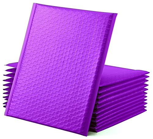 Luftpolsterumschläge 5. 0pcs. Mailer Poly lila Blase Gepolsterte Mailing Umschläge for Mailer Geschenkverpackung Selbstversiegelungsbeutel Blase Polsterung lila Luftpolsterumschläge(13 * 15cm) von HZWMQDLF