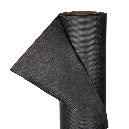 HaGa® Dekovlies Dekostoff Tischdecke Tischdeko in 1,6m Br. schwarz (Meterware) von HaGa