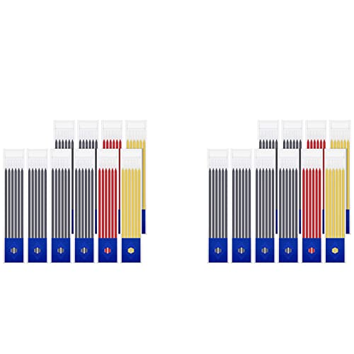 HaHlaklw 120 Stücke 2,8 mm Massives Zimmermannsbleistift Set Bleistift Minen für Zimmermanns Marker Bearbeitung Druck Bleistift von HaHlaklw