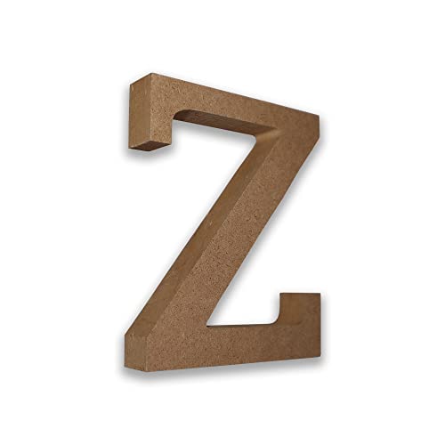 MDF-Buchstaben Holzbuchstaben zum Basteln, MDF-Buchstabe Z (groß 13 cm hoch x 2 cm tief), MDF-Buchstaben, große freistehende Holzbuchstaben, MDF-Buchstaben zum Basteln, personalisierte Namen und von Habercrafts