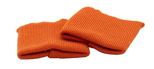 2 Elastische Bündchen für Kleidung - Ideal zum Nähen und Reparieren von Kleidungsstücken | Perfekt für Pullover, Hosen und Trainingsanzüge | 7,5 cm breit. (82. Orange) von Haberdashery Online