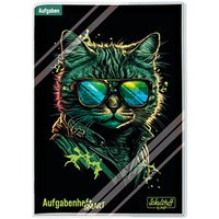 Häfft® Verlag Hausaufgabenheft Schulstuff Cool Cat liniert A5 ohne Rand, 96 Blatt von Häfft® Verlag