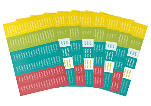 8 x Häfft Lehrer-Planer Sticker für A5+ und A4+ | Aufkleber für Lehrerkalender | nachhaltiges Papier & klimaneutraler Druck von Häfft