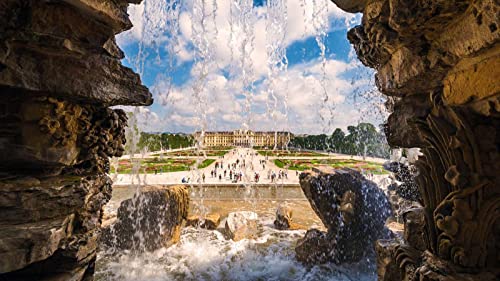 Haeran River Schloss Schönbrunn Wien Österreich Diy 5D Diamond Painting By Number Unique Kits Home Wall Decor Crystal Strass Wall Decor von Haeran River