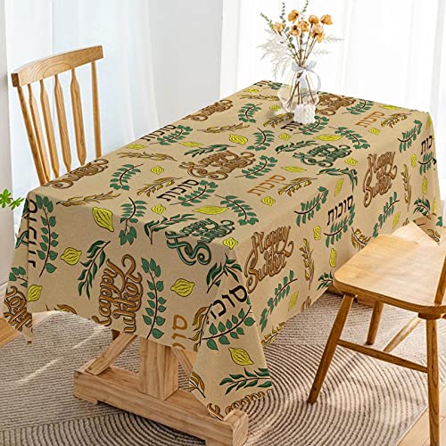 Hafangry Sukkot Sukkah Tischdecke jüdisches Neujahr Urlaub Party Supplies Etrog Lulav Dekorationen Küche Esszimmer Zuhause Tischdecke von Hafangry