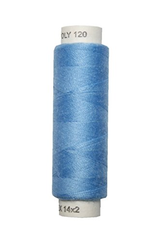 Hagal Nähmaschinen Nähgarn 100 m Polyester UNIPOLY 14x2 blau (0552) von Hagal