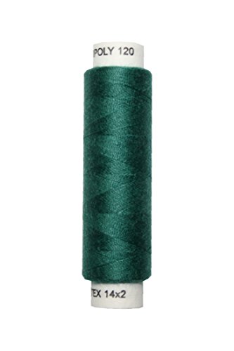 Hagal Nähmaschinen Nähgarn 100 m Polyester UNIPOLY 14x2 grün (0628) von Hagal