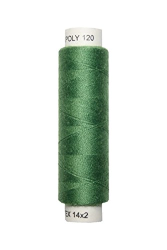 Hagal Nähmaschinen Nähgarn 100 m Polyester UNIPOLY 14x2 grün (0638) von Hagal