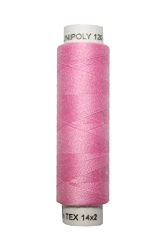 Hagal Nähmaschinen Nähgarn 100 m Polyester UNIPOLY 14x2 rosa (0332) von Hagal