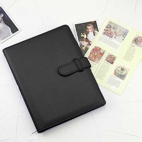 Fotoalbum, Reisealbum, Hochzeitsfotoalbum, Ledereinband, solide, 256 Taschen, klein, tragbar (schwarz) von Hahhhha