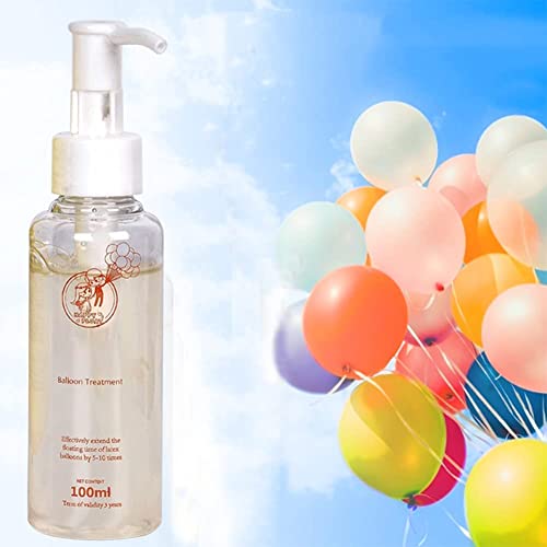 Hi-Float Ballonpflege-Flasche mit Pumpe, effektive Heliumballon-Schutzflüssigkeit, Luftballons glänzen länger und erhalten schwimmendes Set, sicheres kolloidales Polymer-Material (100 ml) von Hahhhha