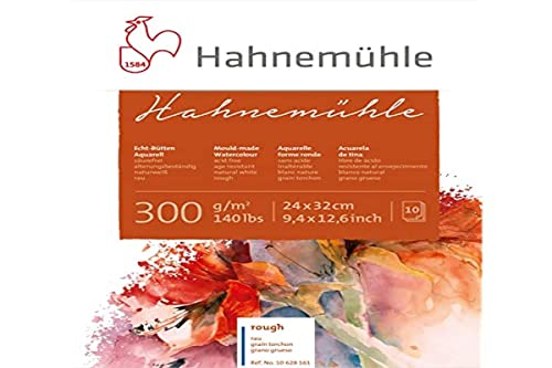 Aquarellblock Hahnemühle Echt-Bütten 300 rau 24x32cm 10Bl Aquarellblock Hahnemühle Echt-Bütten 300 rau 24x32cm 10Bl von Hahnemühle