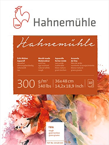 Aquarellblock Hahnemühle" rau, 300g/m², 36x48cm, 10Blatt" von Hahnemühle