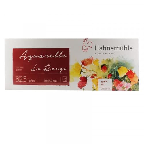 HAHNEMUHLE LE ROUGE GR FIN 325G 20X50CM von Hahnemühle