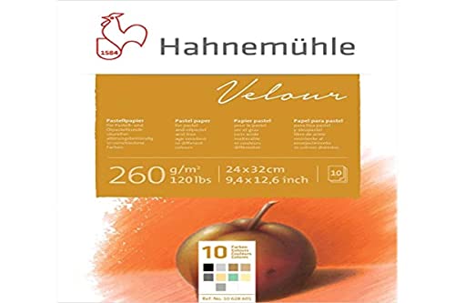 Hahnemühle 10 628 601 Hahnemühle Pastellblock Velour 24x32 von Hahnemühle