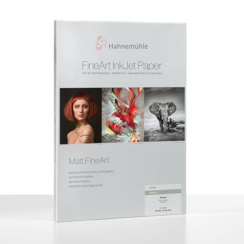 Hahnemühle 10641633 Digital FineArt Torchon Papier, 285 g/m², DIN A3+, 329 x 483 mm, hellweiß von Hahnemühle