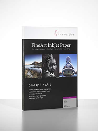 Hahnemühle 10641666 Digital FineArt Photo Rag Pearl Papier, 320 g/m², DIN A3, 297 x 420 mm, naturweiß von Hahnemühle