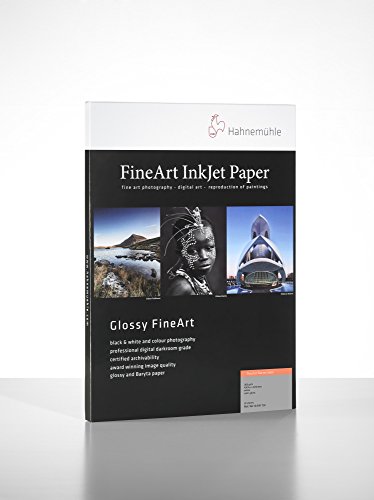 Hahnemühle 10641730 Digital FineArt Baryta Satin Papier, 300 g/m², DIN A2, 420 x 594 mm, weiß von Hahnemühle