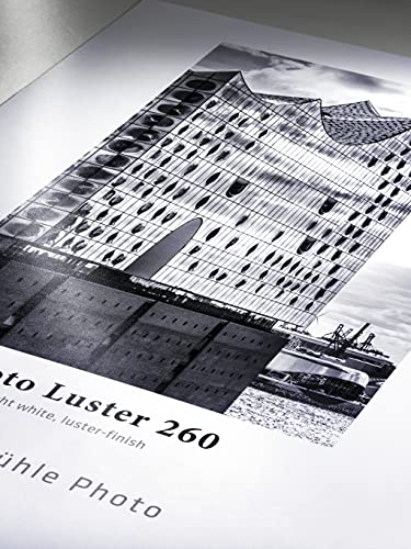 Hahnemühle 10641933 Photo Luster Papier, 260 g/m², DIN A2, 420 x 594 mm, hellweiß von Hahnemühle