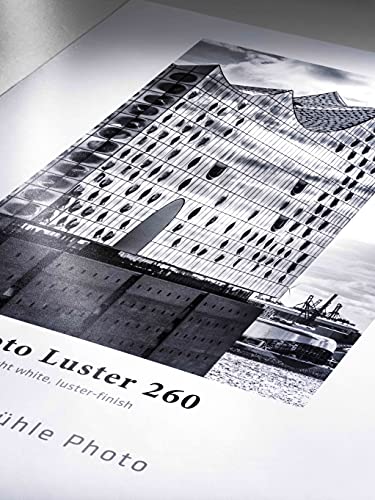 Hahnemühle 10643152 Photo Luster Papier, 290 g/m², 17 Zoll Rolle, 432 mm x 30 m, hellweiß von Hahnemühle