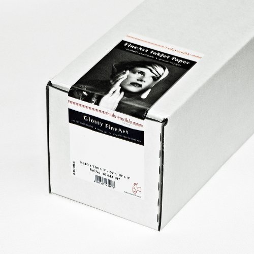 Hahnemühle 10643695 Digital FineArt Baryta FB Papier, 350 g/m², 17 Zoll Rolle, 432 mm x 12 m, hellweiß von Hahnemühle