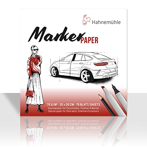 Hahnemühle Marker Paper, 75 g/m², 20 x 20cm, 75 Blatt von Hahnemühle