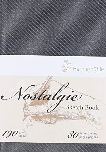 Hahnemühle Nostalgie Skizzenbuch, Premium Zeichenbuch, 190 g/m², naturweiß, 80 Seiten, DIN A6 - Portraitformat von Hahnemühle