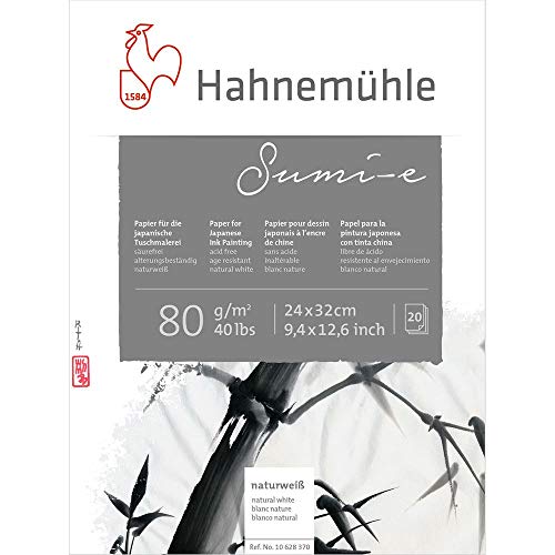 Hahnemühle Spezialpapier für Sumi-e 80g 24x32cm 20 Blatt von Hahnemühle