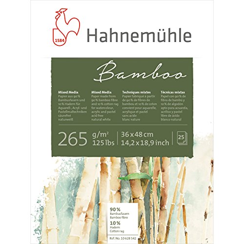 Mixed Media Block Bamboo 265g/m², 36x48cm, 25Blatt von Hahnemühle