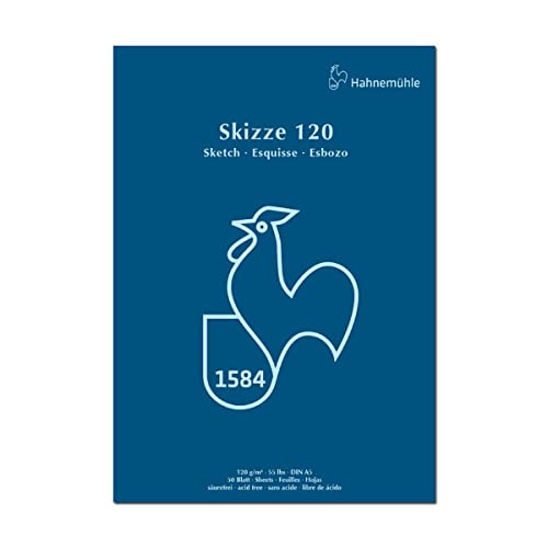 Skizzenblock 120g/m², DIN A5, 50Blatt von Hahnemühle