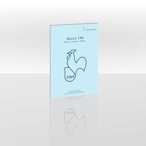 Skizzenblock 190g/m², DIN A4, 50Blatt von Hahnemühle