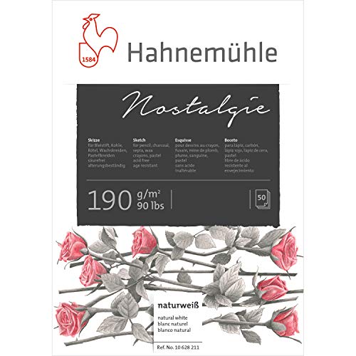 Skizzenblock Nostalgie 190g/m², DIN A5, 50Blatt von Hahnemühle