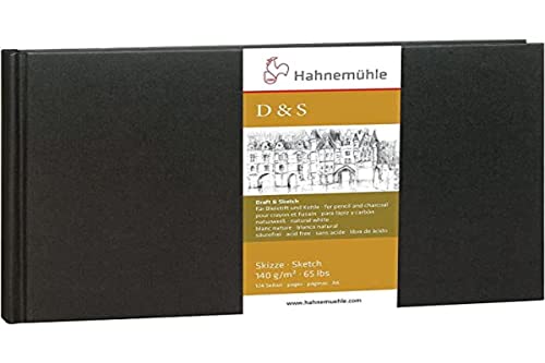 Skizzenbuch D&S QF 140g Din A6 62 Blatt schwarz von Hahnemühle