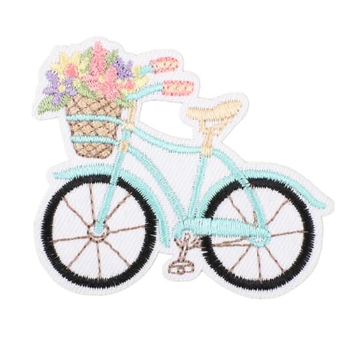 Aufnäher mit Cartoon-Bus, bestickt, Blumen, zum Aufbügeln, bestickt, Reparaturflicken Aufnäher mit Cartoon-Bus, bestickt, Blumen, zum Aufbügeln, bestickt, Reparaturflicken von Haiki