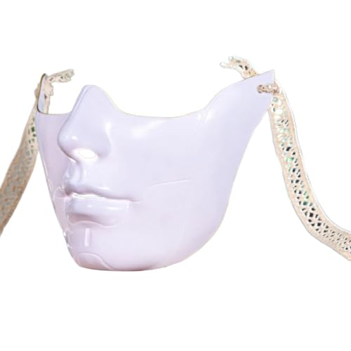 Maskerade Augenmaske Halloween Augenmund Damen Herren Maskerade halbes Gesicht für Karneval Halloween Verkleiden von Haiki