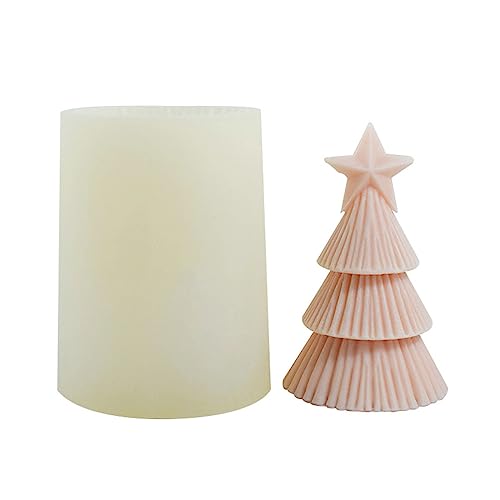 Weihnachtsbaum-Silikonform für die Herstellung von Weihnachtsbaum, 3D-Handarbeit, Seife, Aromatherapie, Harzform von Haiki