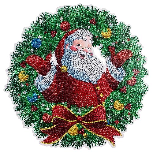 1 Stück Weihnachten Diamant Malerei | 5D Diamant Malerei Weihnachtsdeko | Diamond Painting Weihnachten | Weihnachtsbaum Anhänger Deko Geschenk Kinder | Weihnachten Deko von Hailerio