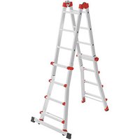 Hailo Vielzweckleiter M80 alu 4x 4 Sprossen, H: 115,0 cm von Hailo