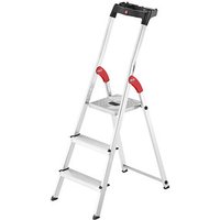 Hailo Haushaltsleiter L60 StandardLine alu 3 Sprossen, H: 138,0 cm von Hailo