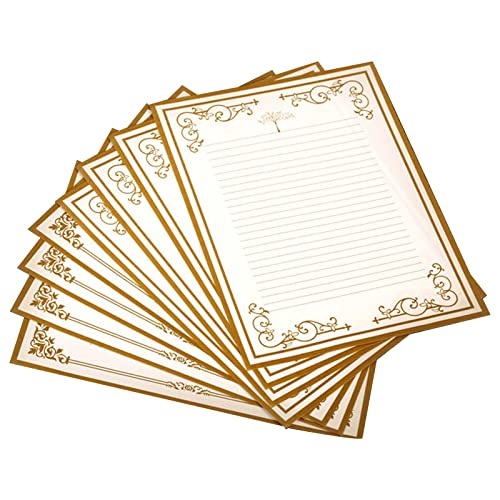 8 Blatt Briefpapier Vintage Briefpapier Schreibwaren-Set liniert für Grußbriefe von Haipink