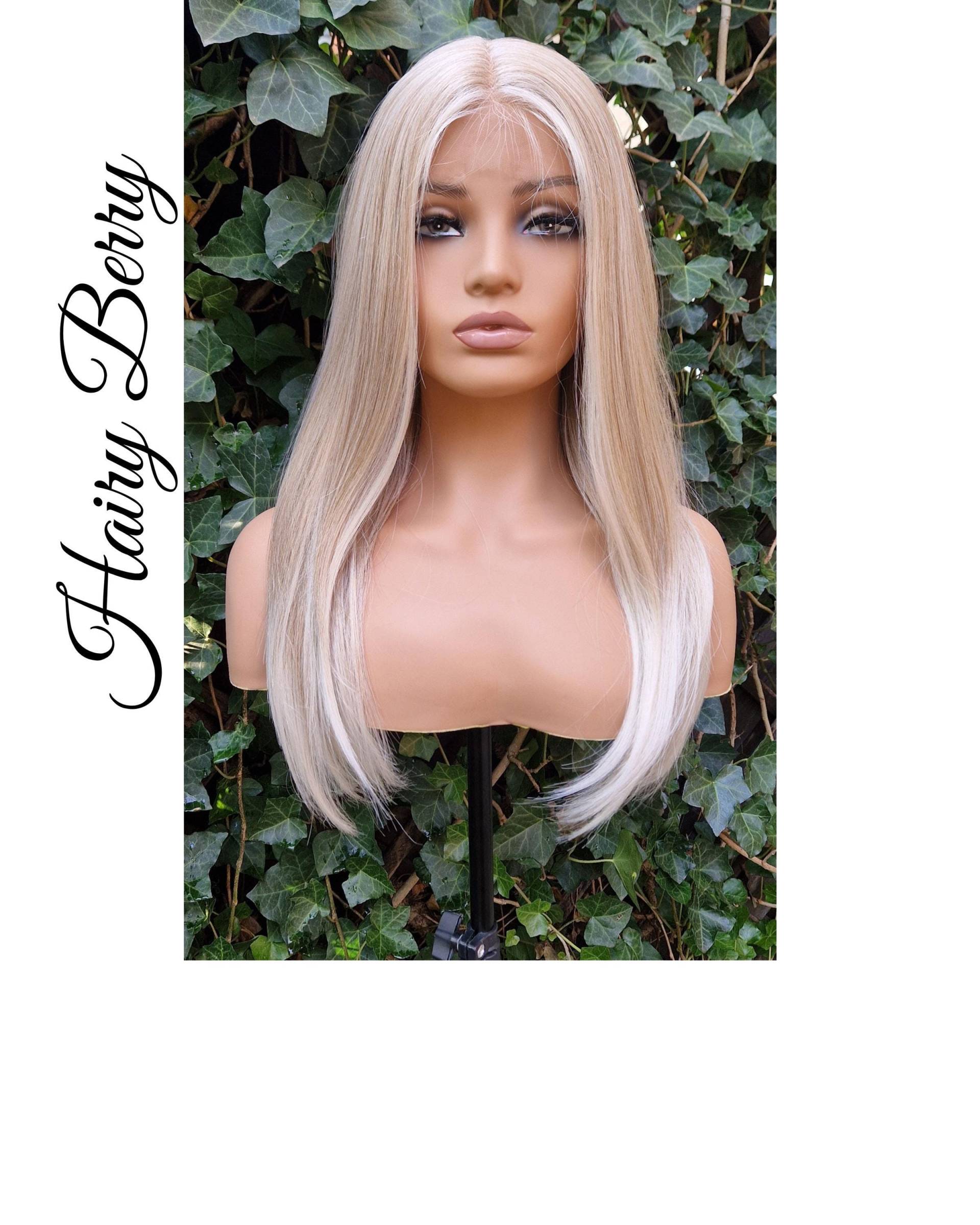 Lace Front Perücke, Ziehen Sie Königin Platin Blonde Cosplay Perücken Für Schwarze Frauen, Weiße Lange Perücke von HairyBerrysWigs