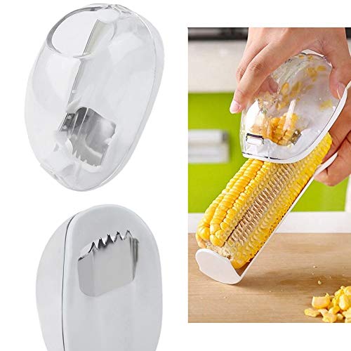 Neuheit Corn Stripping Tool, Praktischer Maisschäler, Maisbeizer, Maiskolbenentferner, Maisrasierer Gadgets, Kann Hände vor eingeschnittenen Wunden schützen (weiß) von Hakeeta