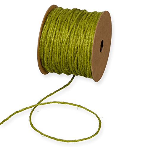 HALBACH Jutekordel Basic 50m lang 100% Jute Apfelgrün von Halbach