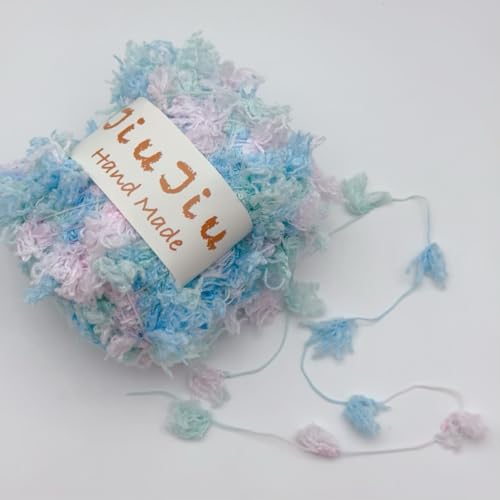 Featured Fischschwanz Garn, Blume Garn Faden Tasche Mixed Thread DIY Garn 50g perfekt für kreative Crafting-Projekte (06) von HalcyonFit