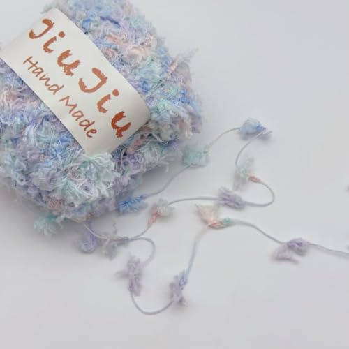 Featured Fischschwanz Garn, Blume Garn Faden Tasche Mixed Thread DIY Garn 50g perfekt für kreative Crafting-Projekte (10) von HalcyonFit