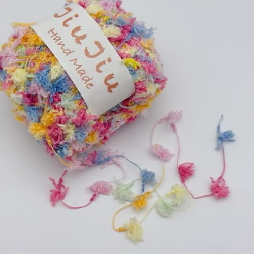 Featured Fischschwanz Garn, Blume Garn Faden Tasche Mixed Thread DIY Garn 50g perfekt für kreative Crafting-Projekte (11) von HalcyonFit