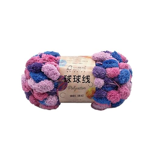 Pomp-A-Doodle Garn, handgewebtes DIY Material Pompom Faden Dicke Kugelgarn zum Stricken Teppich Ball Kissen Wolle gewebte Decke Häkeln Chunky Garn (08) von HalcyonFit