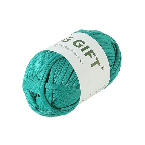 Stricken und Häkeln grobes T-Shirt-Garn für Anfänger, Kammgarn, einfaches Häkeln für Tasche, Korb, Decke, Heimdekoration (Pore Green) von HalcyonFit